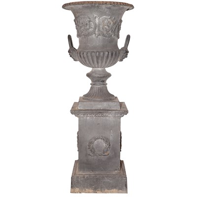 Lot 578 - Set of Four Neoclassical Style Painted Iron...