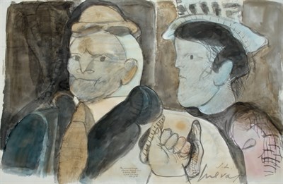 Lot 50 - Jose Luis Cuevas Mexican, b. 1933 Figures,...