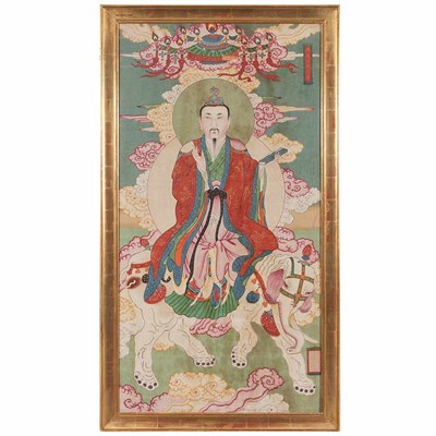 Lot 88 - Chinese School Ming Dynasty Samantabhadra...
