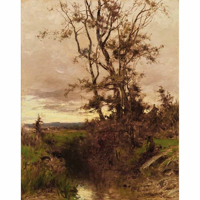 Lot 66 - Albert Babb Insley, American, 1842-1937 Autumn...
