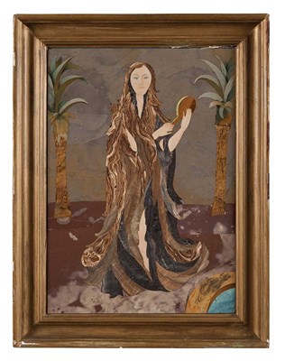 Lot 102 - Montici Pietra Dura Plaque of a Woman Richard...