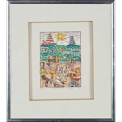 Lot 241 - James Rizzi GRID LOCK; BEACH; ON THE TOWN...