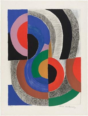 Lot 58 - Sonia Delaunay-Terk HIPPOCAMPE Color...