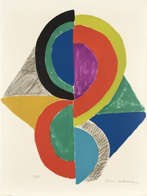 Lot 73 - Sonia Delaunay-Terk LOSANGE Color lithograph,...