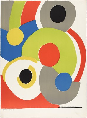 Lot 47 - Sonia Delaunay-Terk COMPOSITIONS Two color...