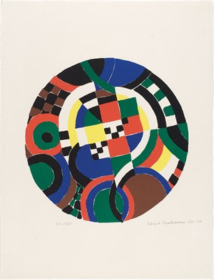 Lot 66 - Sonia Delaunay-Terk RONDE Color lithograph,...