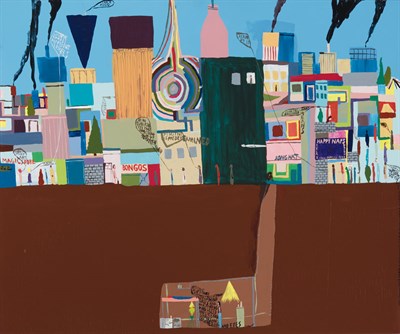 Lot 99 - Chris Johanson American, b. 1968 Untitled...