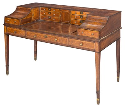 Lot 494 - Regency Brass-Inlaid Mahogany Carlton House...