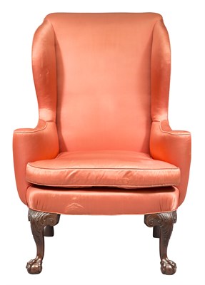 Lot 387 - George II Mahogany Wing Chair Circa 1745 The...