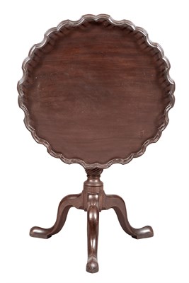 Lot 386 - George II Mahogany Tripod Table The galleried...