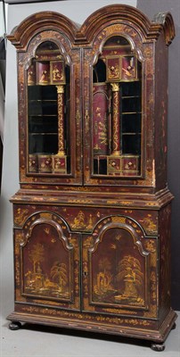 Lot 370 - William III Style Red-Japanned and Parcel-Gilt...