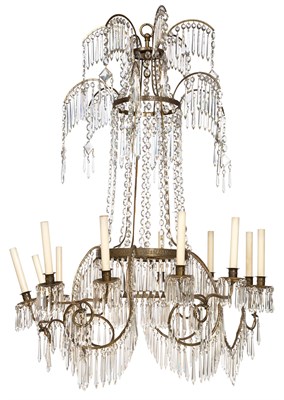 Lot 517 - German Neoclassical Style Cut-Glass and...