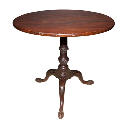Lot 355 - Georgian Style Mahogany Tilt-Top Tea Table...