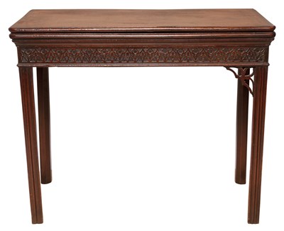 Lot 166 - George III Mahogany Games Table Circa 1760...
