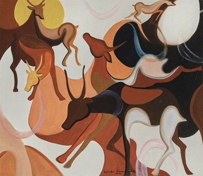 Lot 116 - Senaka Senanayake Sri Lankan, b. 1951 Deer,...
