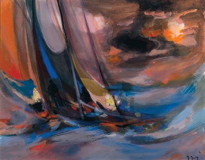 Lot 100 - Marcel Mouly French, 1918-2008 Yachtman Au...