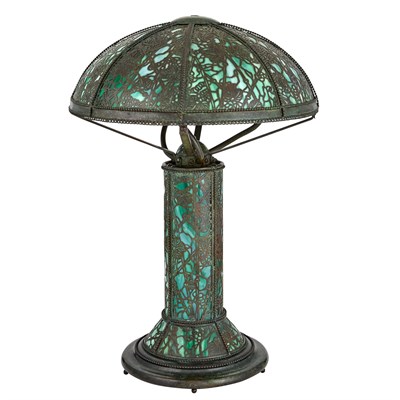 Lot 365 - Riviere Studios Green Patinated Bronze and...