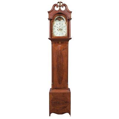 Lot 169 - Federal Inlaid Mahogany Tall Case Clock Early...