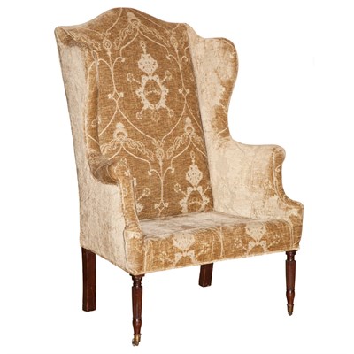 Lot 129 - Federal Mahogany Wing Chair