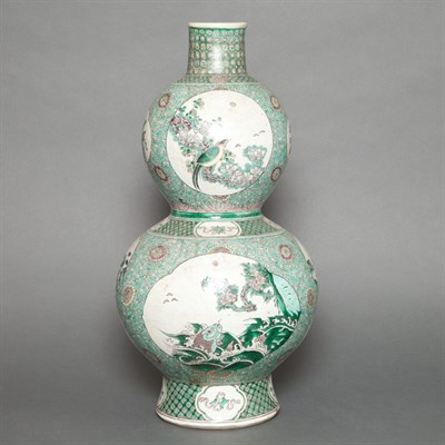 Lot 341 - Chinese Famille Verte Glazed Porcelain...