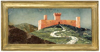 Lot 105 - Montici Pietra Dura Plaque Richard A. Blow,...