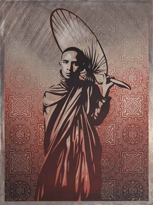 Lot 137 - Shepard Fairey American, b. 1970 Burmese Monk,...