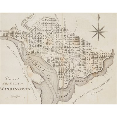 Lot 186 - [MAPS] Three small framed American maps,...