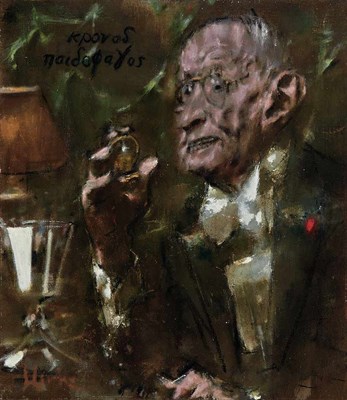Lot 107 - Jack Levine American, 1915-2010 Kronos, 1983...