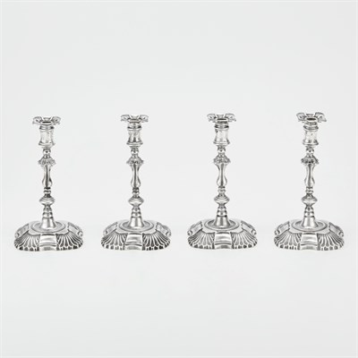Lot 274 - Set of Four English Sterling Silver...