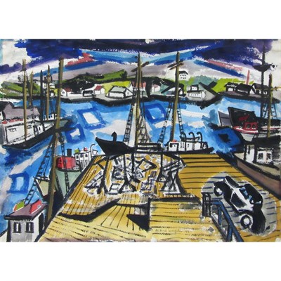 Lot 92 - De Hirsh Margules American, 1899-1965 Wharf...