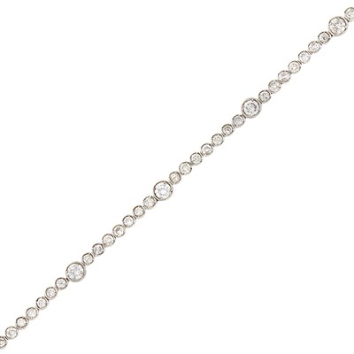 Lot 69 - Platinum and Diamond Bracelet