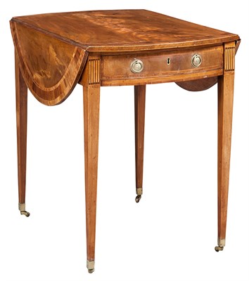 Lot 537 - George III Inlaid-Mahogany Pembroke Table The...