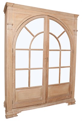 Lot 519 - George III Style Bleached Wood Cupboard Height...