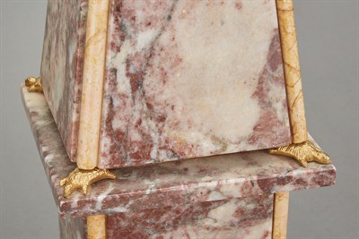 Lot 462 - Pair of Continental Gilt-Metal Mounted Marble...