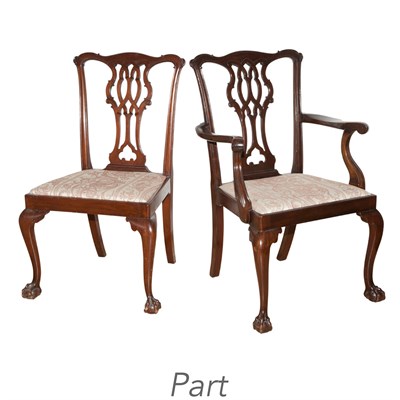 Lot 246 - Set of Six George III Style Mahogany Dining...