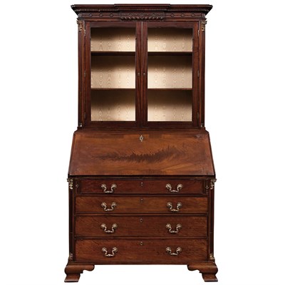Lot 153 - George III Brass Mounted Mahogany Bureau...
