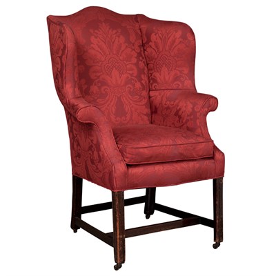 Lot 157 - George II Mahogany Wing Armchair Third quarter...