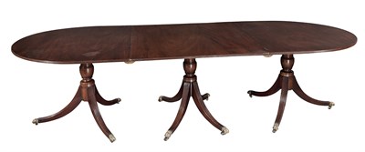 Lot 151 - George III Style Mahogany Triple-Pedestal...
