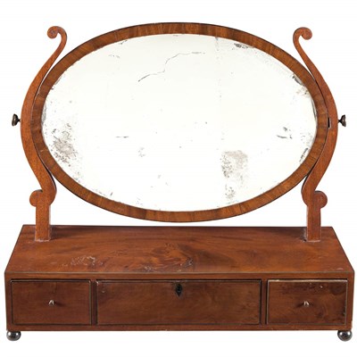Lot 160 - George III Mahogany Dressing Glass Early 19th...