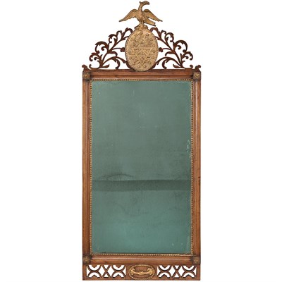 Lot 168 - Mahogany and Parcel Gilt Masonic Mirror 19th...