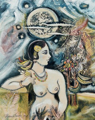 Lot 148 - Ahmed Parvez Pakistani, 1926-1979 Woman in...