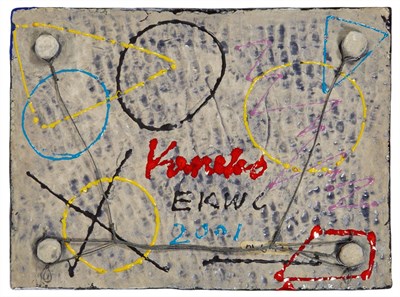Lot 359 - Jun Kaneko Japanese, b. 1942 Wall Slab, 2001...