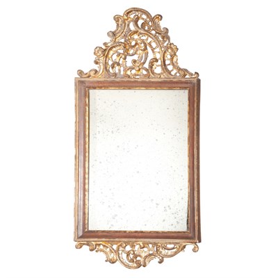 Lot 515 - Italian Rococo Style Giltwood Mirror Height 36...