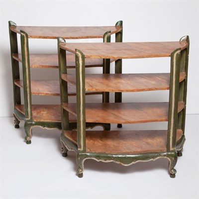 Lot 175 - Pair of Italian Style Faux Marble and Painted...