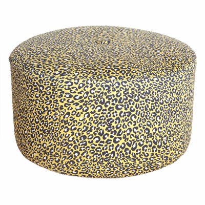 Lot 196 - Leopard Upholstered Ottoman Height 20 inches,...