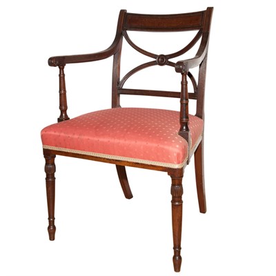 Lot 286 - Pair of Regency Mahogany Armchairs Circa 1810