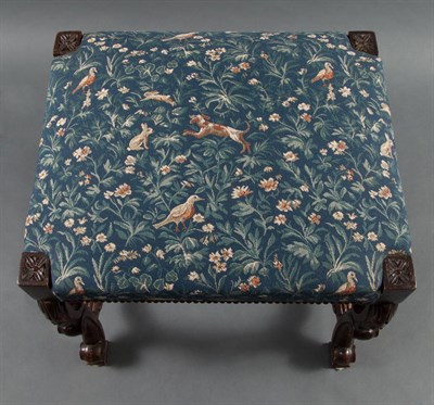 Lot 291 - Pair of Louis XIV Style Upholstered Walnut...