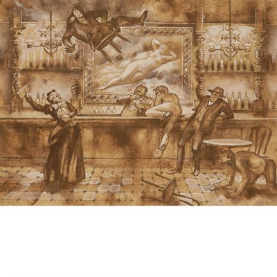 Lot 97 - Edward Laning American, 1906-1982 Scenes from...