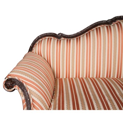 Lot 388 - Italian Rococo Walnut Settee Mid 18th century...