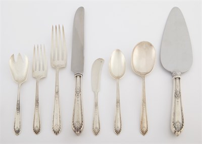 Lot 170 - Alvin Sterling Silver Flatware Service In the...